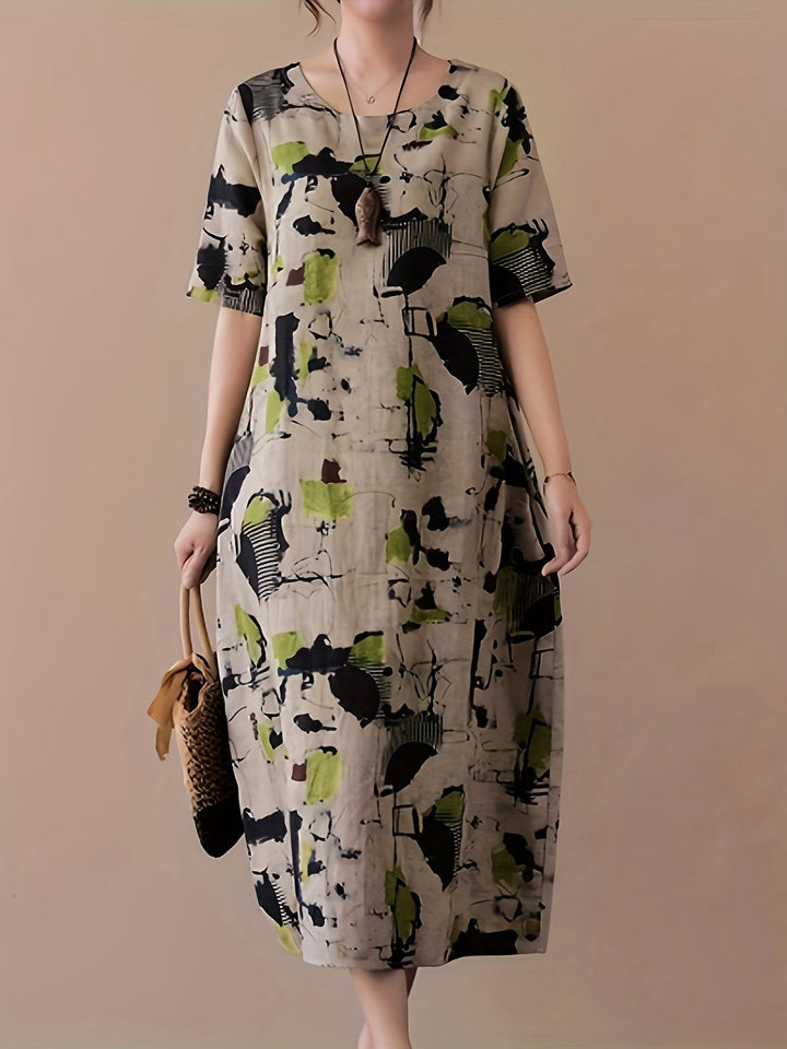 Reshma - Elegant Tummy Covering Maxi Dress