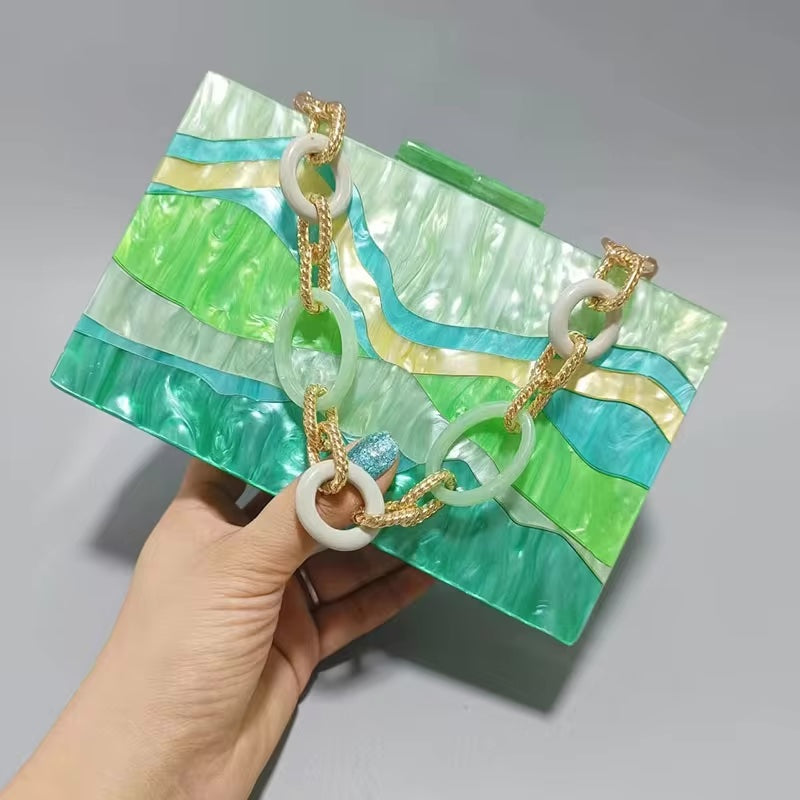 Ardena | Acrylic Chain Box Purse