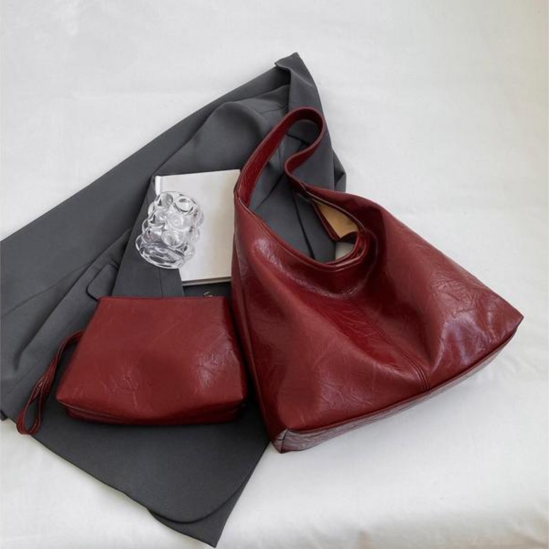 Sabine | Distressed Leather Tote
