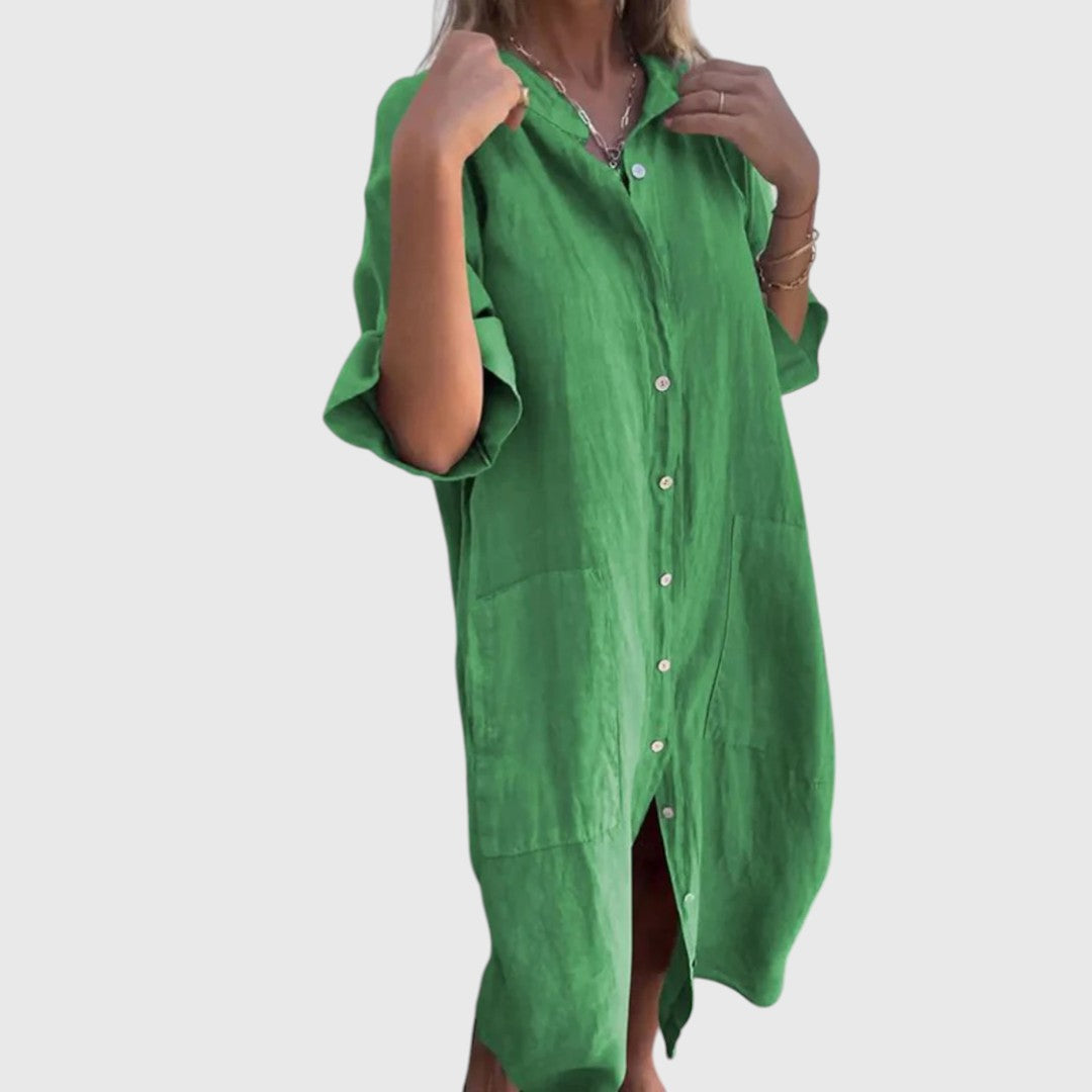 Jayne - Graceful Shirt Dress