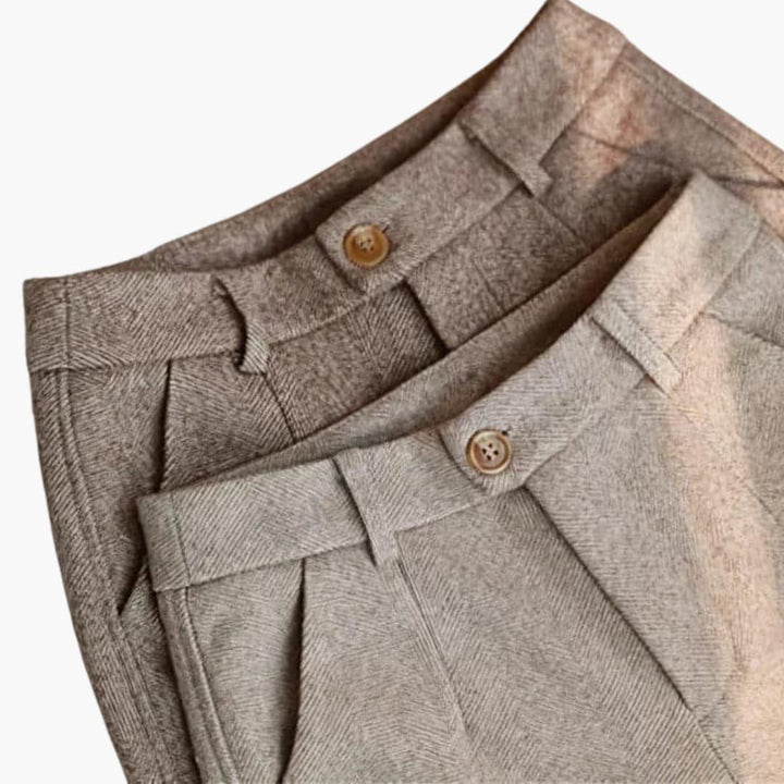 Slim-fit suit trousers for men