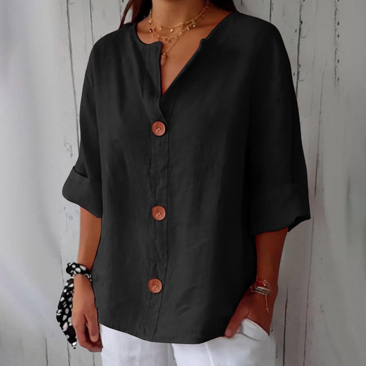 Jessica | Elegant Linen Blouse