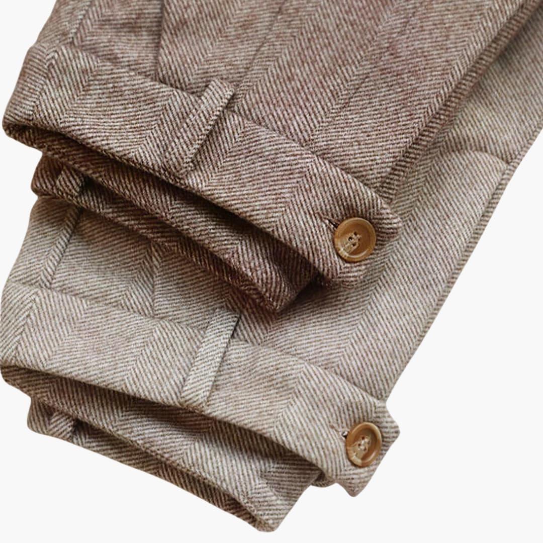 Slim-fit suit trousers for men