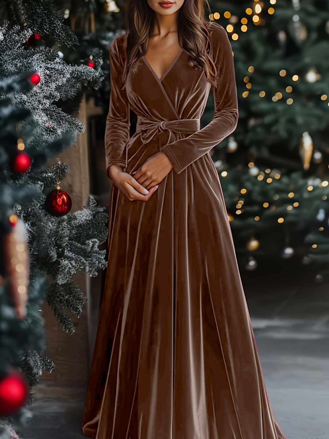 Lisa | Velvet Maxi Dress