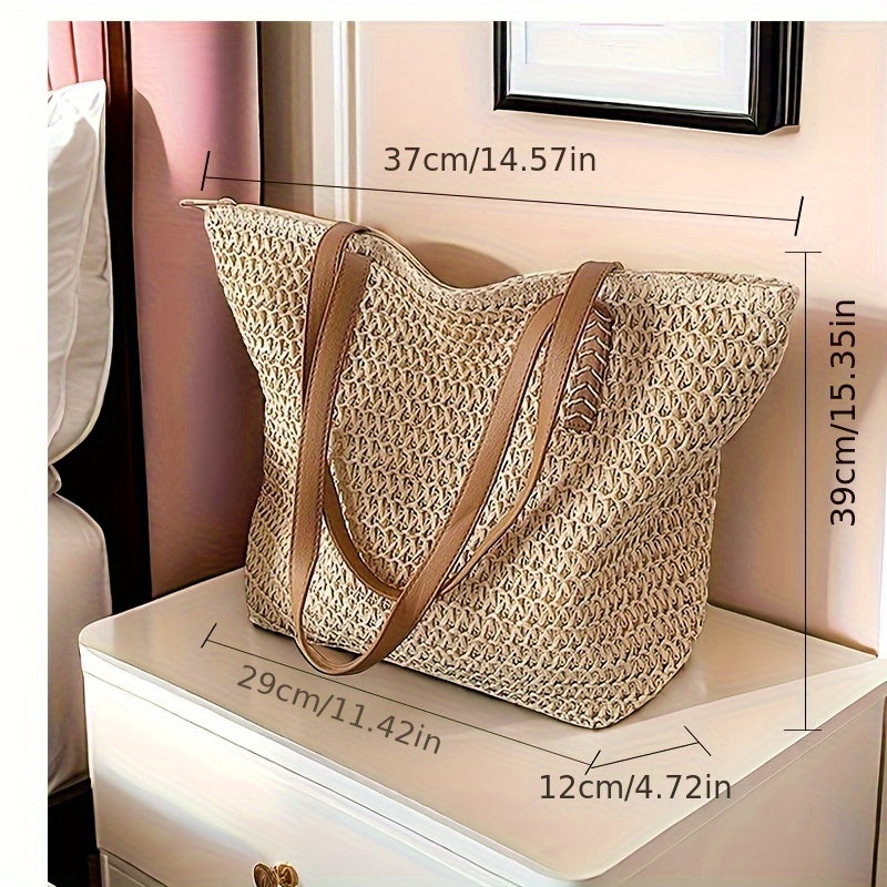 Chic Straw Woven Handbag