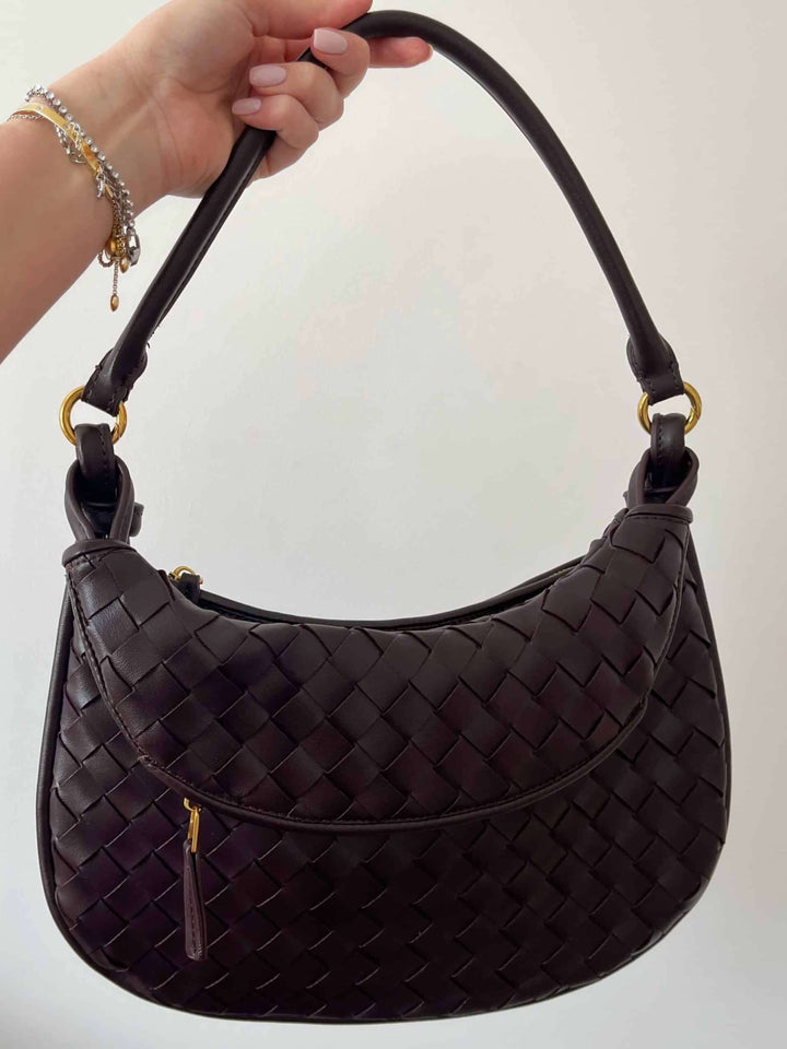 Sarah | Woven Convertible Shoulder Bag