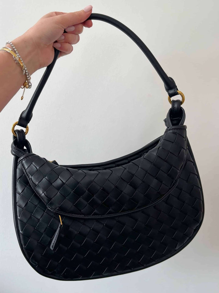 Sarah | Woven Convertible Shoulder Bag