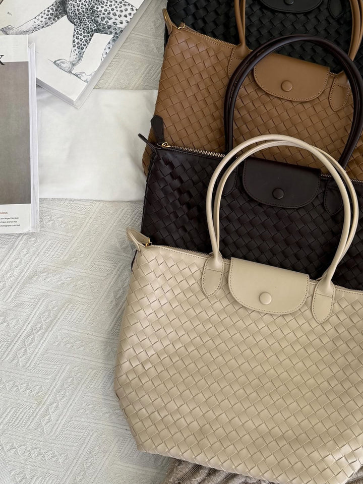 Isabelle | Braided Spacious Everyday Tote