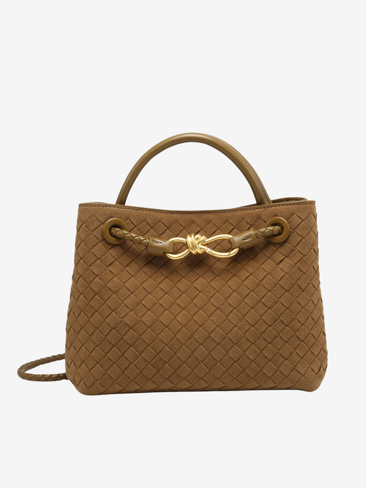 Malia | Textured Compact Woven Crossbody
