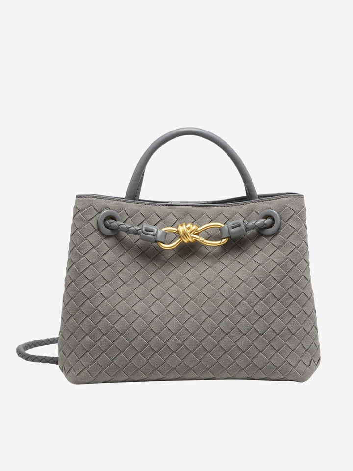 Malia | Textured Compact Woven Crossbody