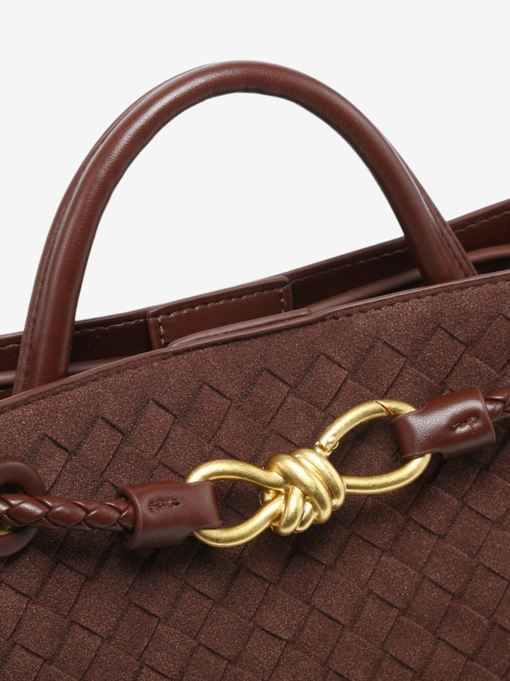 Malia | Textured Compact Woven Crossbody
