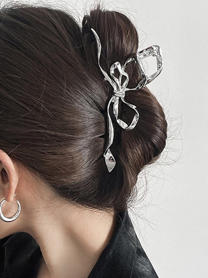 Rosalie - Metallic Bow Hair Claw