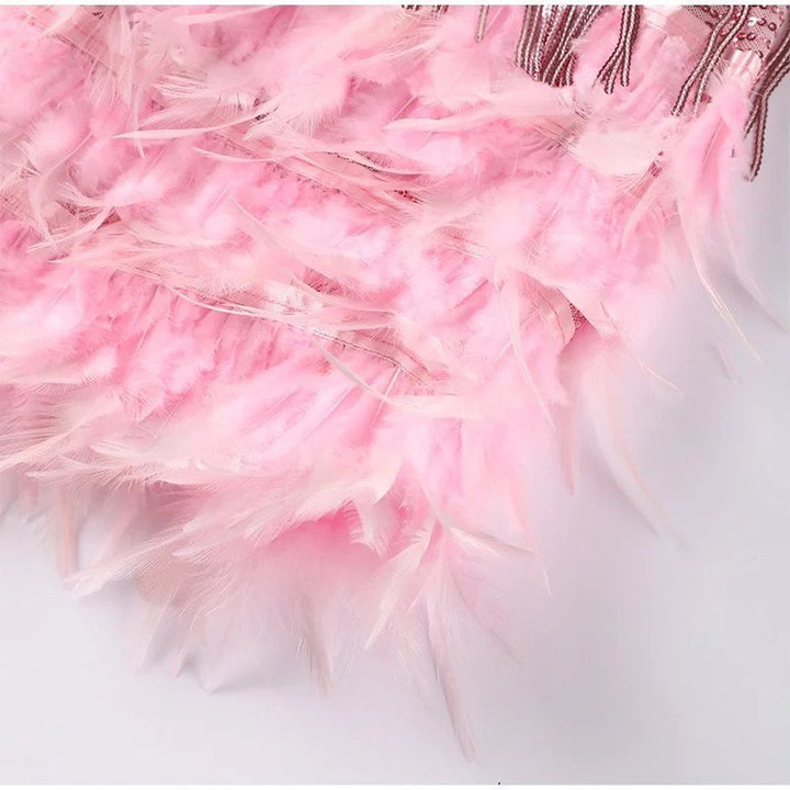 Doriana | Feather Mini Dress