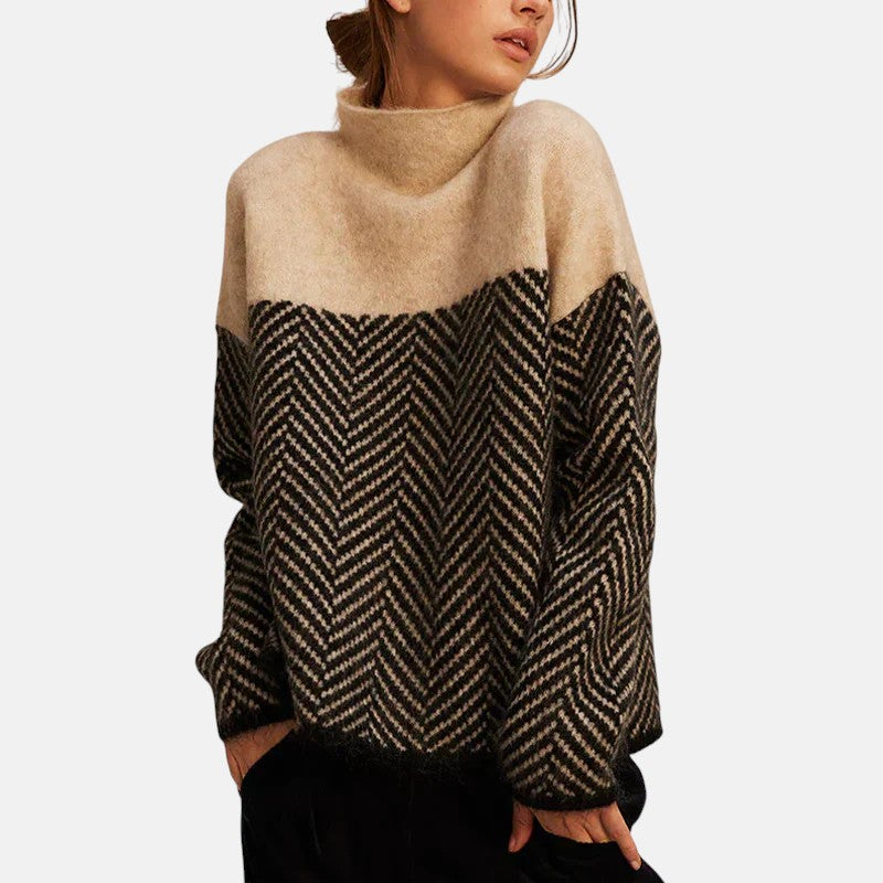 Eva - Herringbone knit jumper
