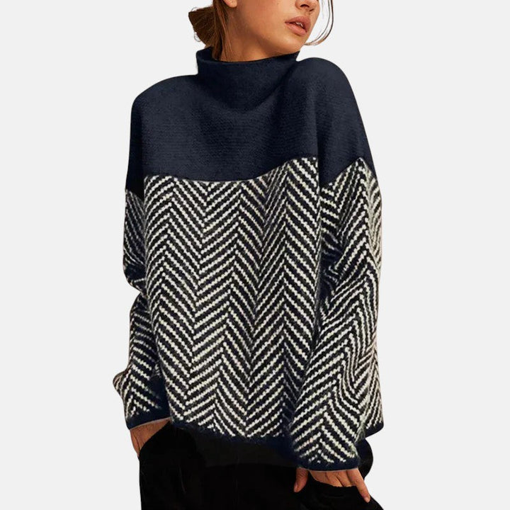 Eva - Herringbone knit jumper