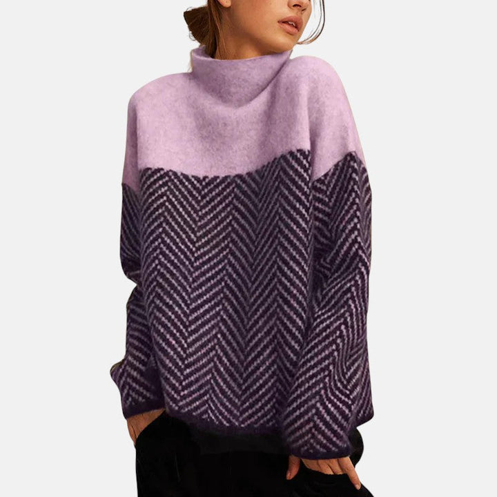 Eva - Herringbone knit jumper