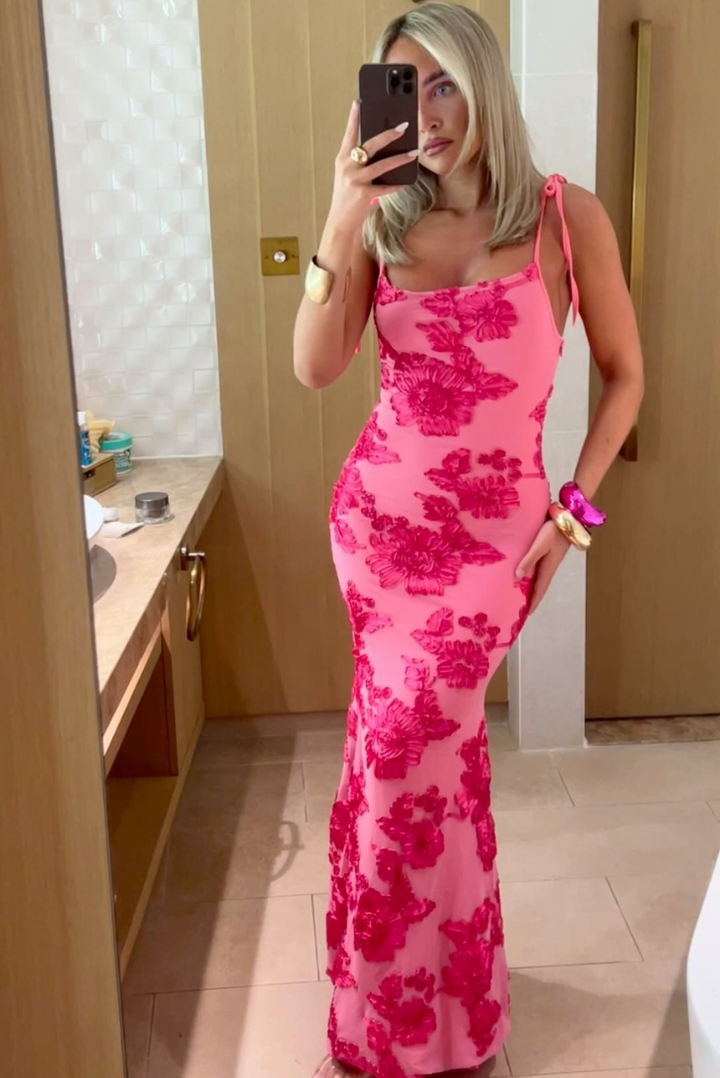 Maritza | Floral Knot-Strap Dress