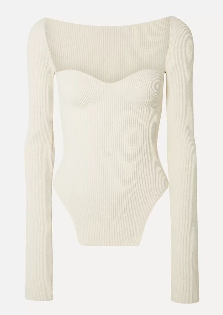 Monroe - Square Neck Bodycon Top