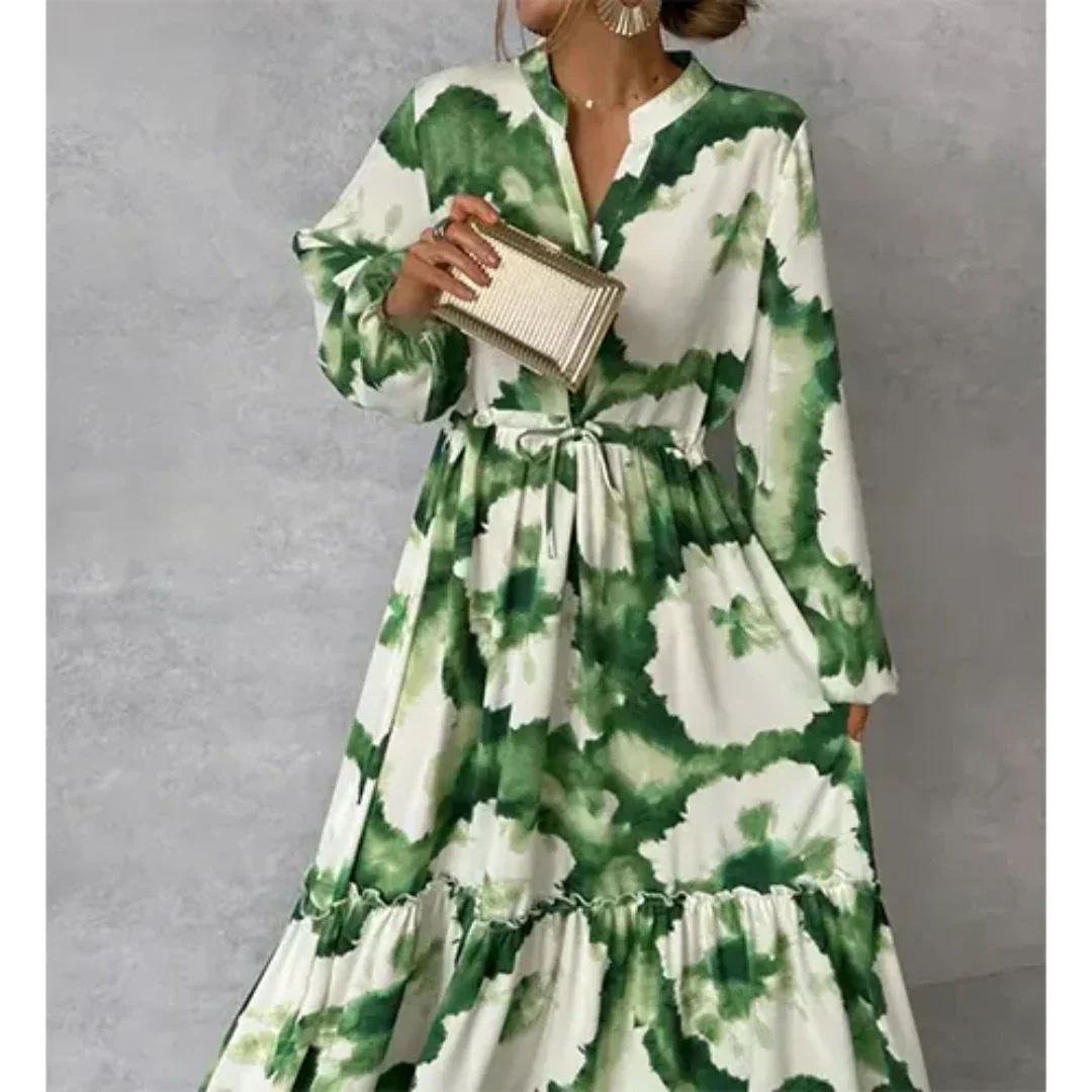 Donna - Ladies Elegant Flowing Floral Maxi Dress