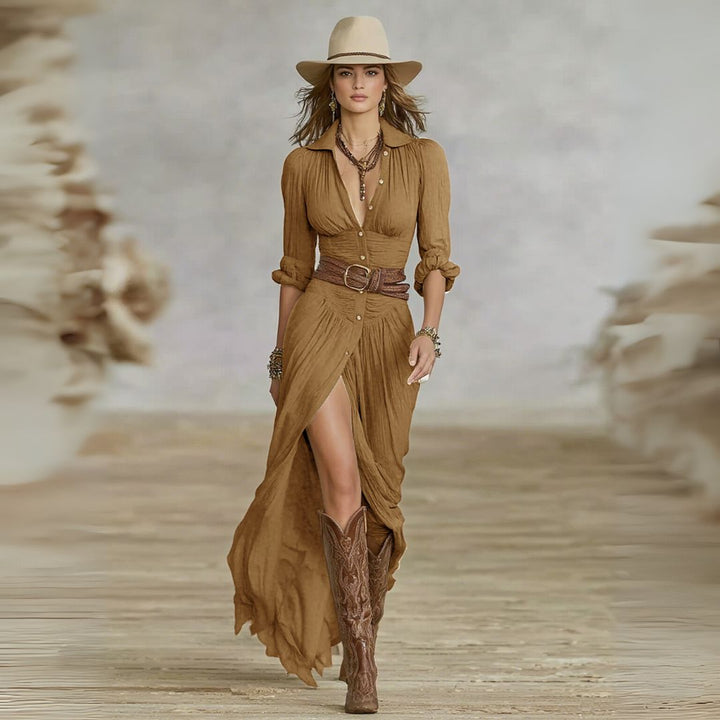 Hayley | Belted Shirt Dress