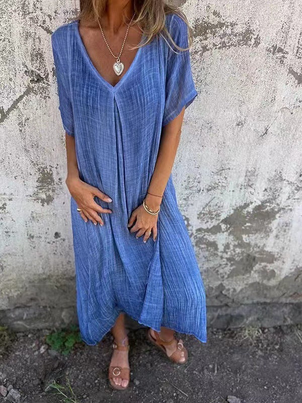 Lenny - Comfortable dress with V-neck