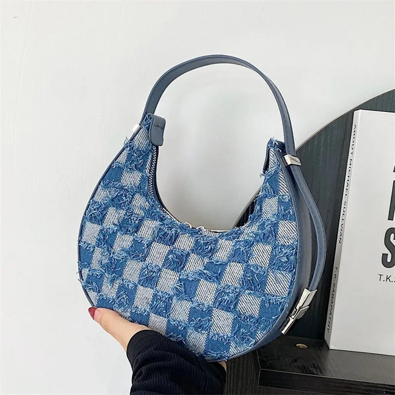 Brisa - Check Textured Handbag