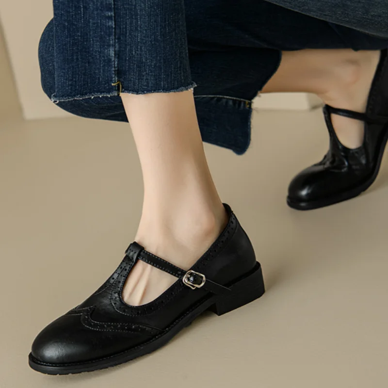Hazel | Chic T-Strap Mary Jane Shoes