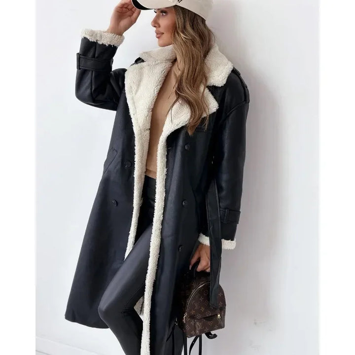 Elara | Teddy-Lined Trench Coat