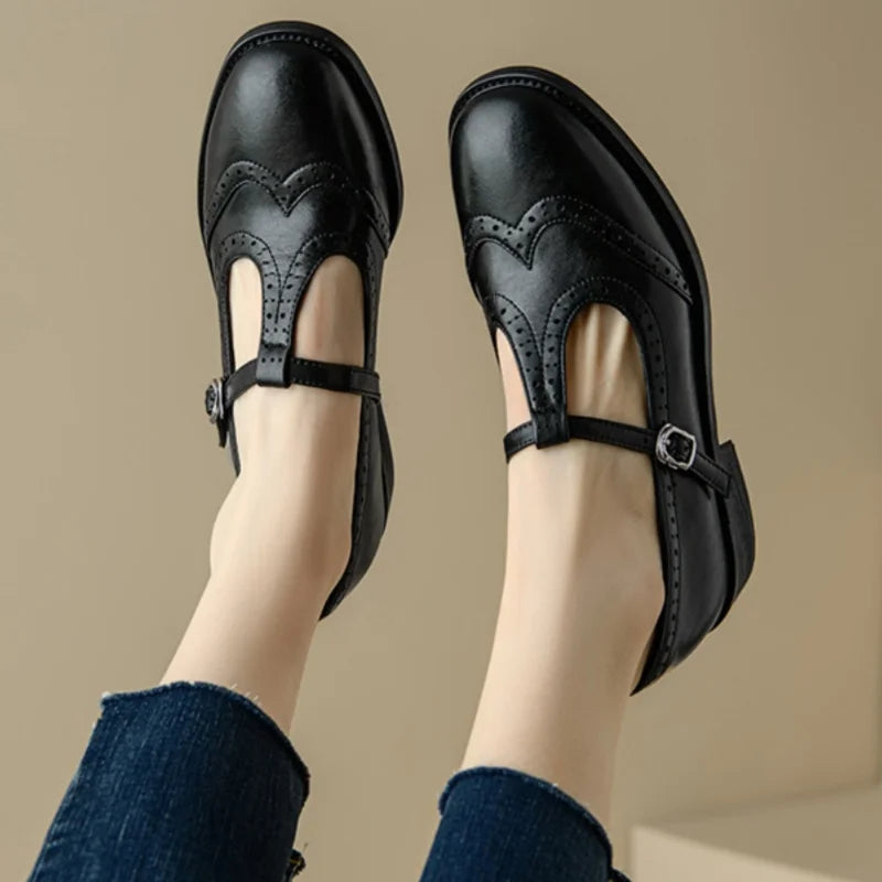 Hazel | Chic T-Strap Mary Jane Shoes