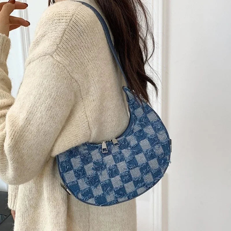Brisa - Check Textured Handbag