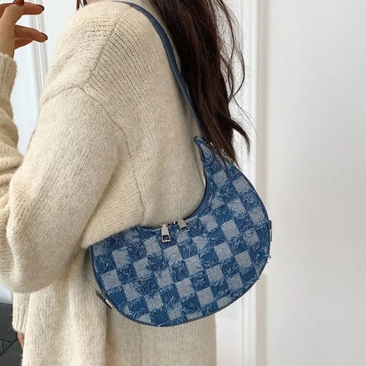 Brisa - Check Textured Handbag