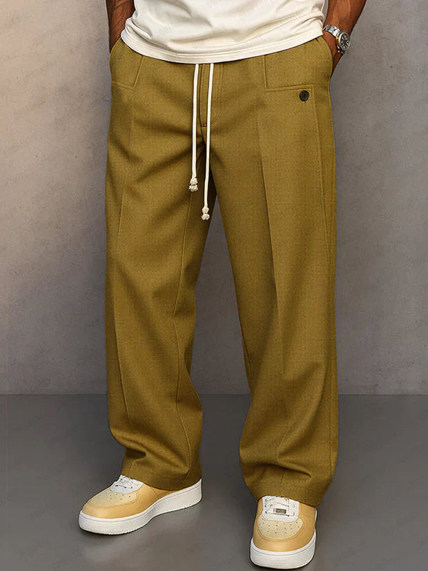 Olivia Sur™ | Elegant trousers with adjustable drawstring