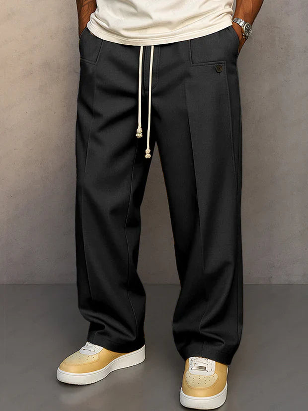 Olivia Sur™ | Elegant trousers with adjustable drawstring