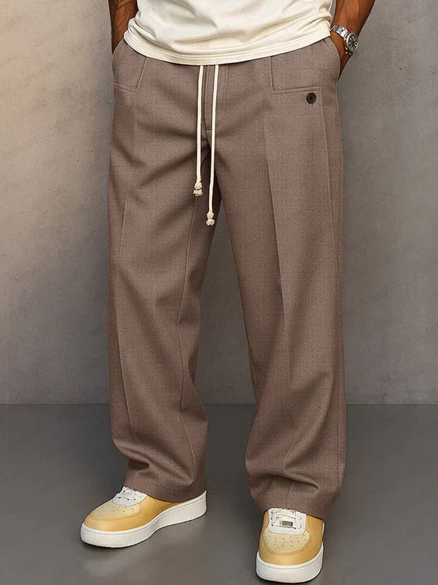 Olivia Sur™ | Elegant trousers with adjustable drawstring