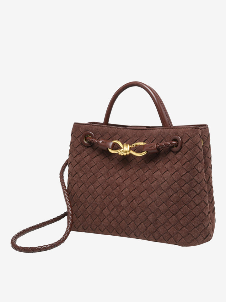 Malia | Textured Compact Woven Crossbody