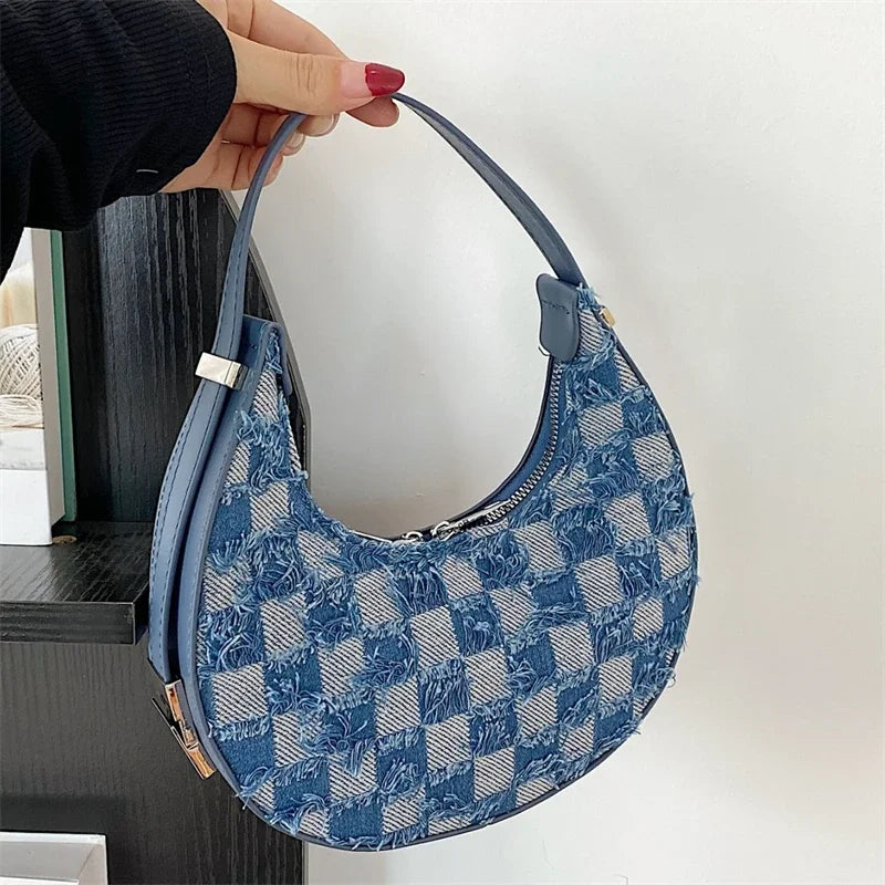 Brisa - Check Textured Handbag