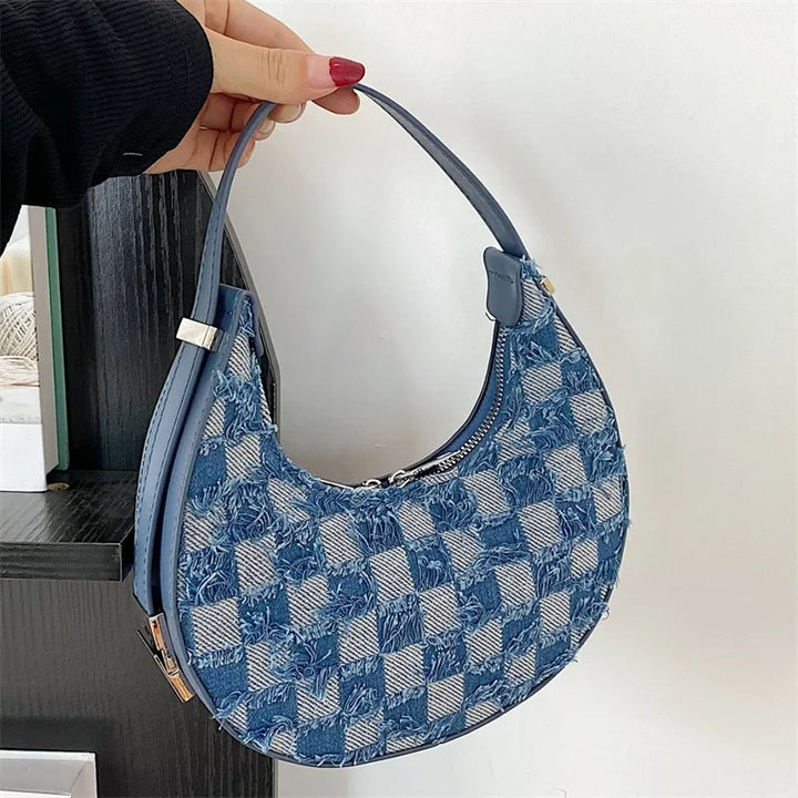 Brisa - Check Textured Handbag