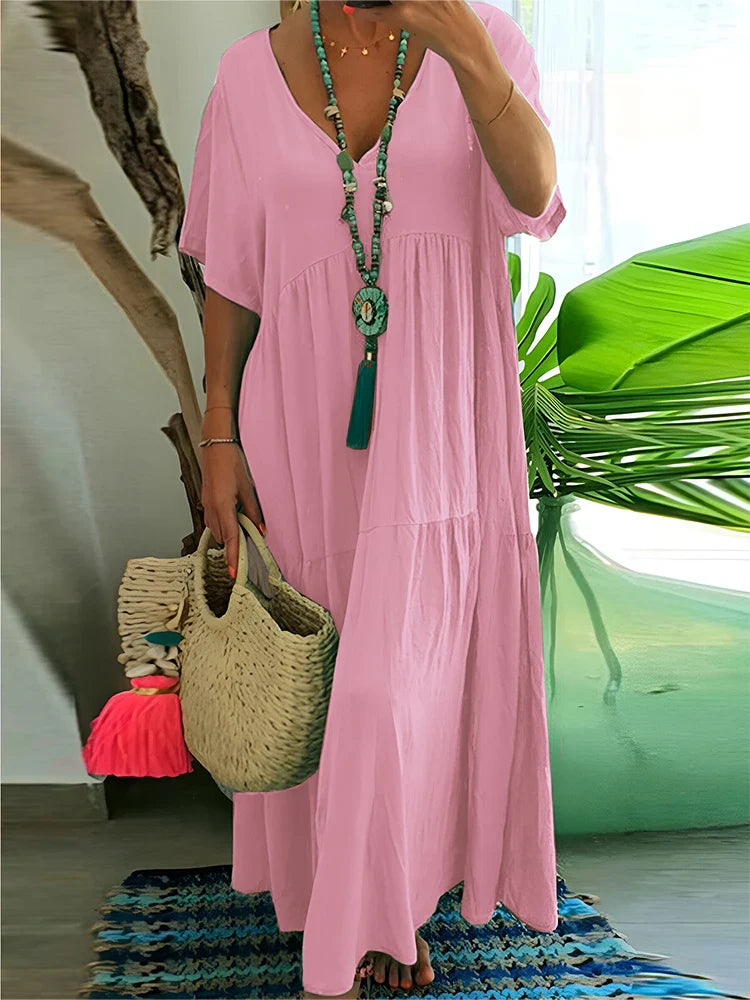 Lorna - Elegant Tummy Covering Maxi Dress