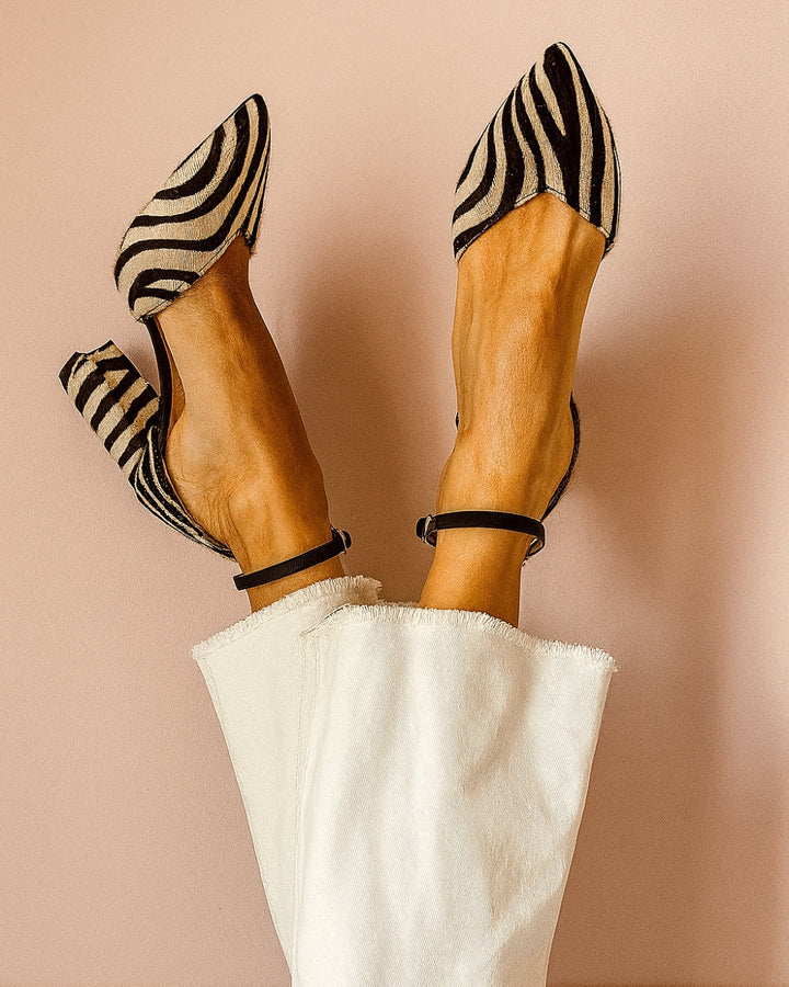 Tovira - Pointed Toe Block Heel Sandals