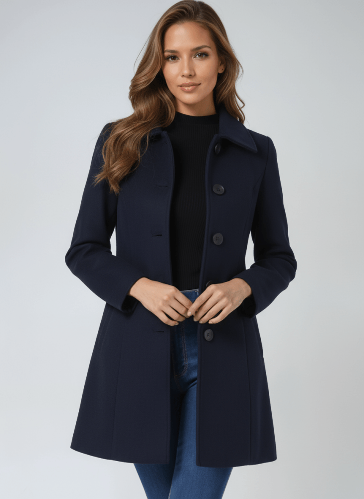 Helena | Women's winter coat with one button