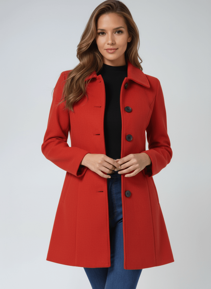 Helena | Women's winter coat with one button