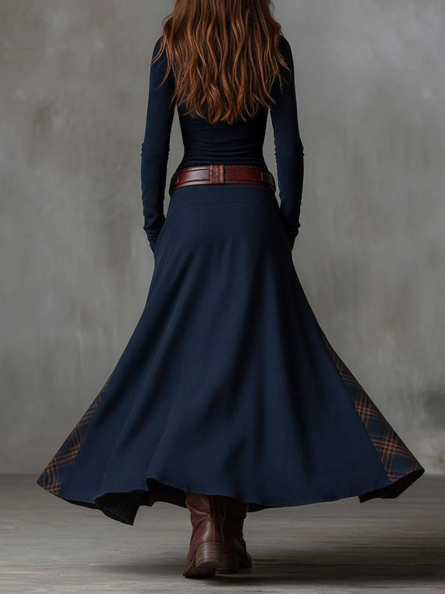 Michelle | Belted Suede Dress