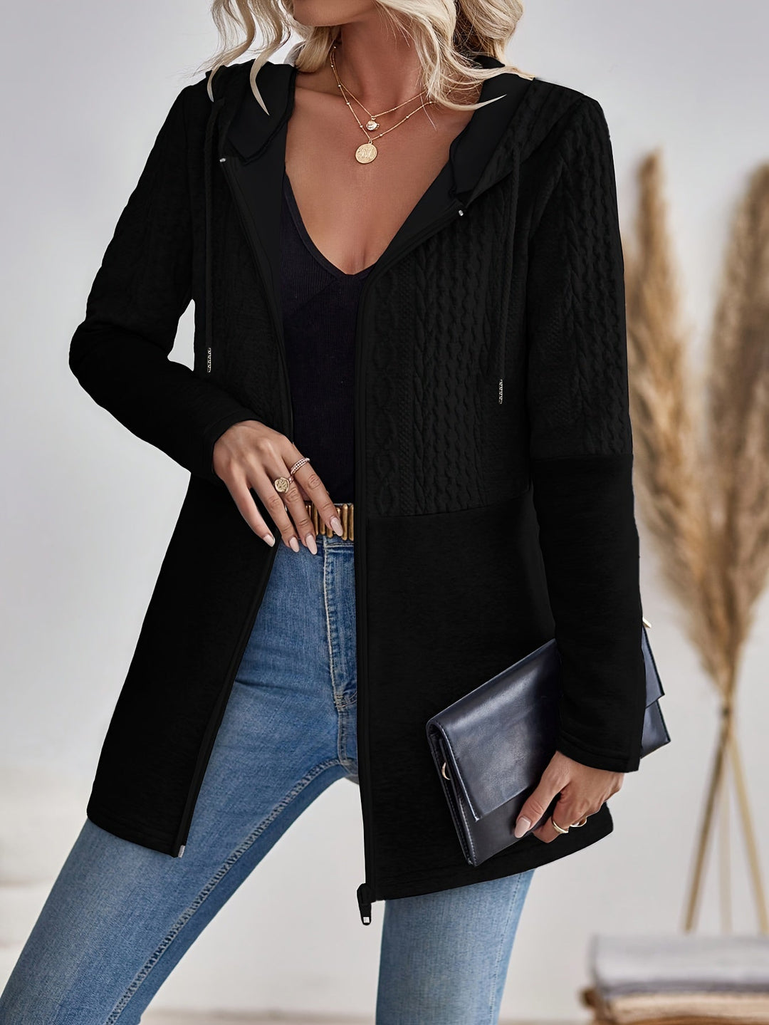 Valentina | Knitted Zip Hoodie