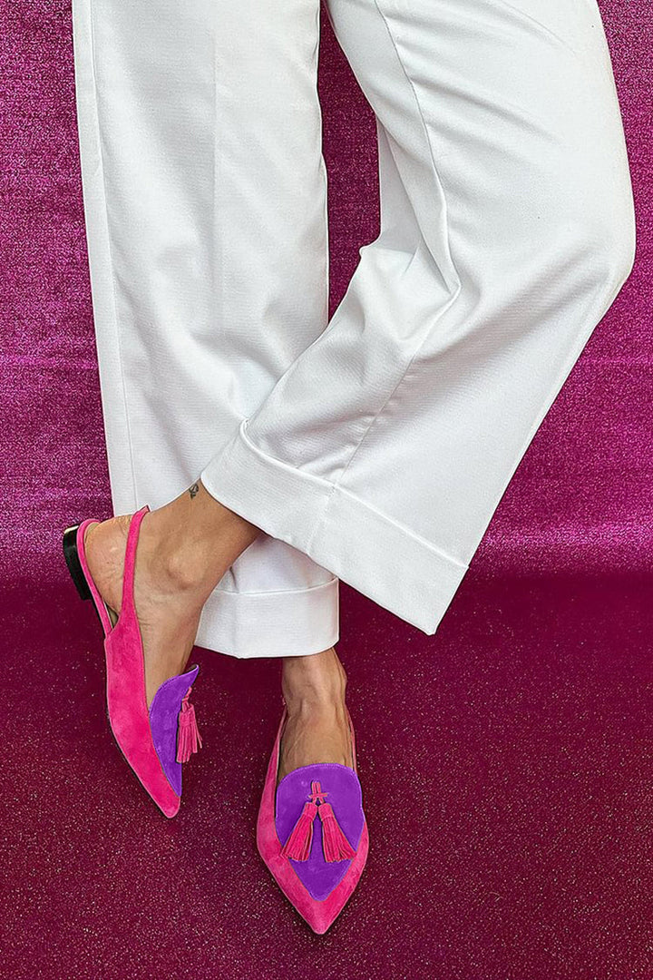 Quelia - Pointed Slingback with Tassels
