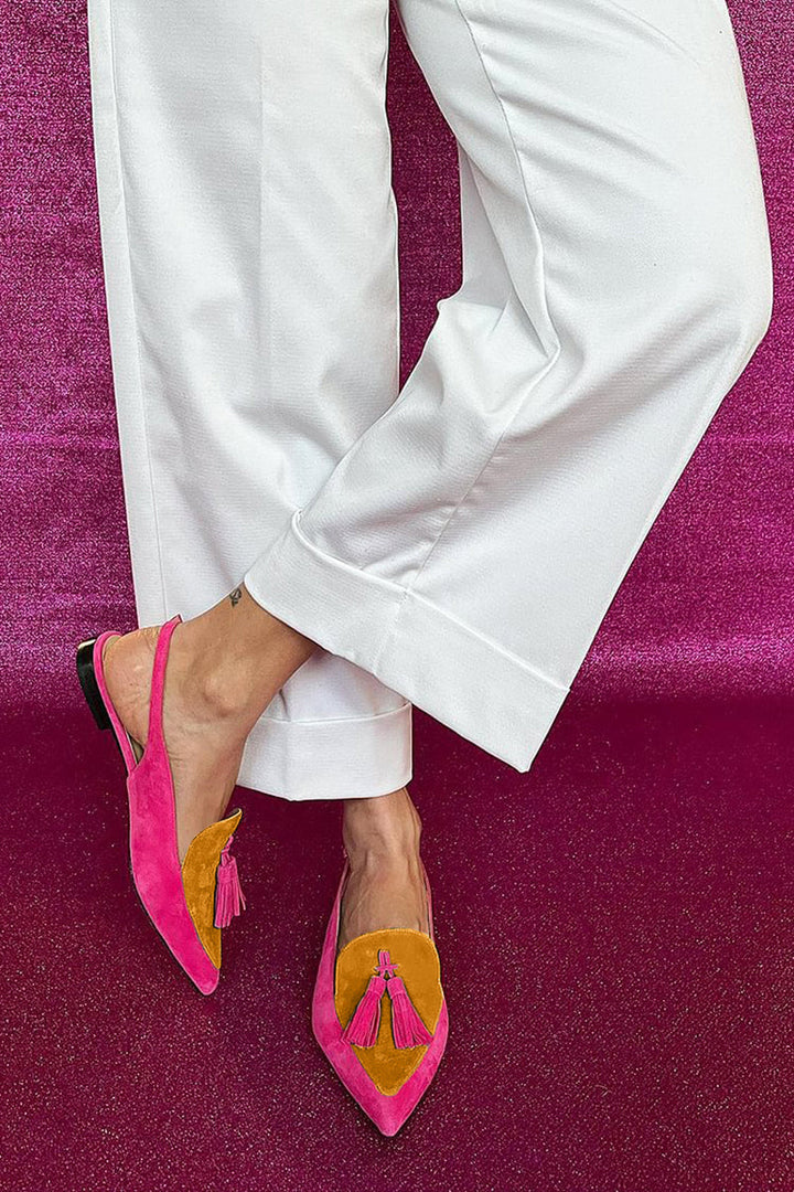 Quelia - Pointed Slingback with Tassels