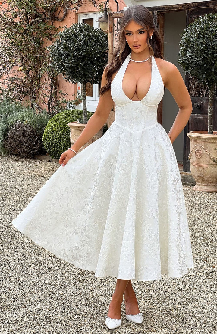 Iris | Elegant Midi Dress