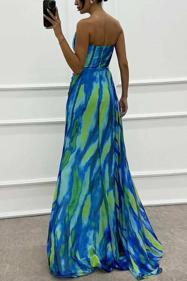 Liora | Off-Shoulder Slit Maxi Dress