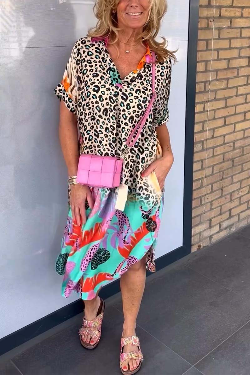 Amanda | Relaxed Leopard Dress