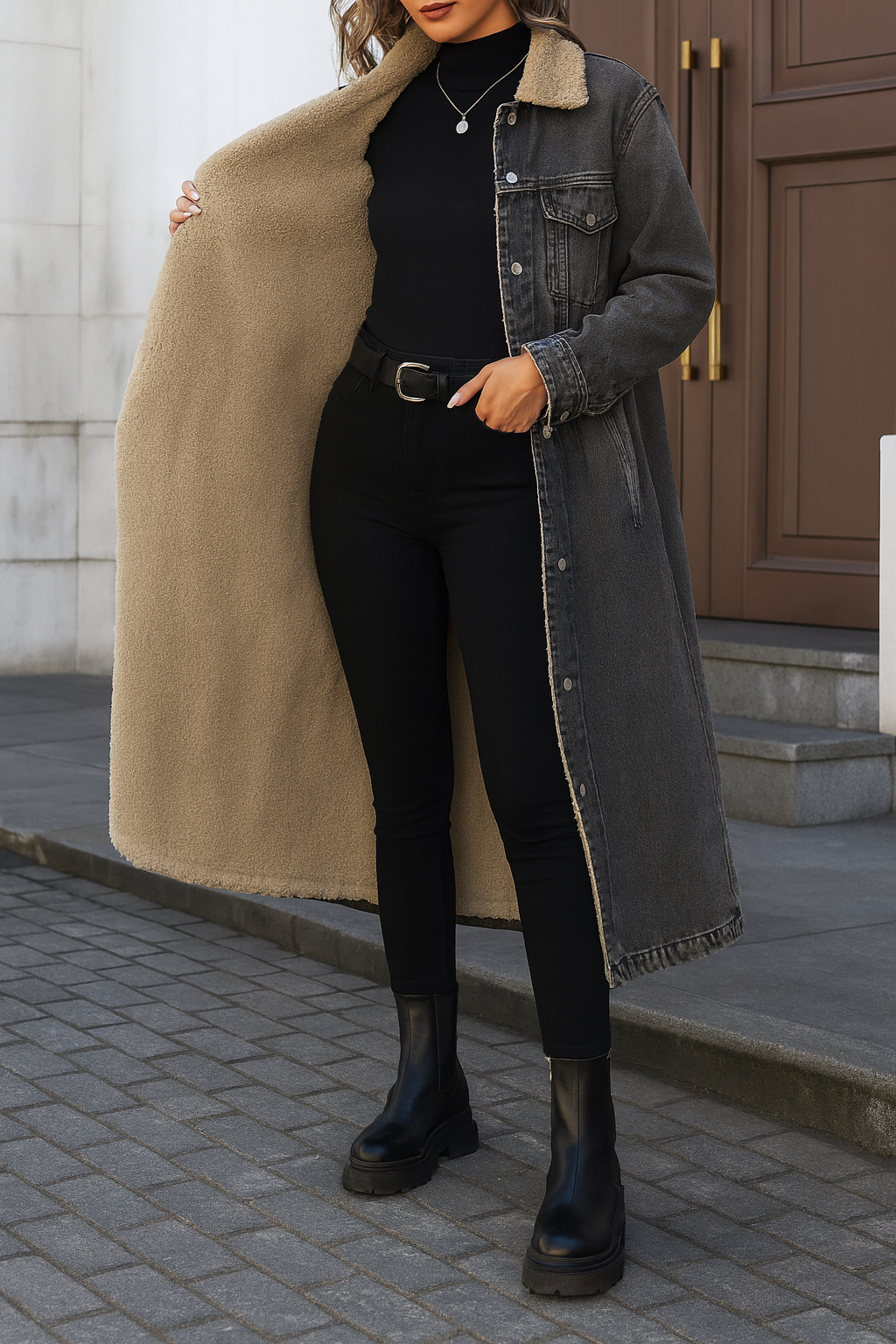 Morgan™ Denim Winter Coat