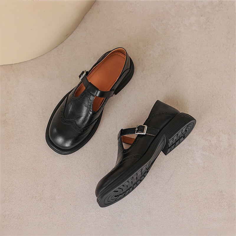 Risla | Leather Mary Jane Shoes